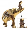 BR20955 - Brass Elephant MOP Ring Holder